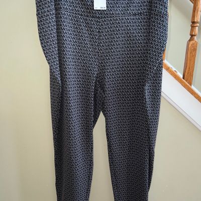 Women s NWT Grey MICHAEL Michael Kors Logo Leggings Plus Size 3X